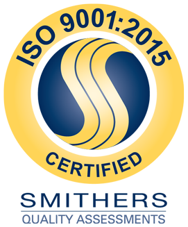 Smithers Quality Assessments ISO Certified badge